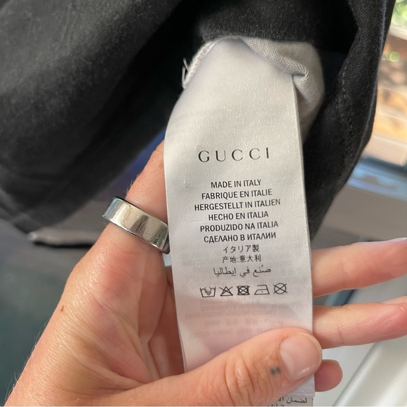 Gucci Black Ignasi Monreal Print Cotton Crew Neck T Shirt - Picture 7 of 8